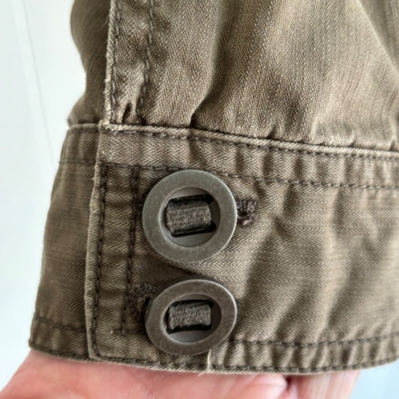 Eddie Bauer 2007 women's green army style cargo jacket size XS - Picture 6 of 15